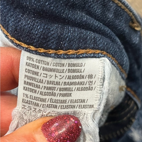 Hollister Super Skinny Jeans Distressed Whisker Denim Medium Wash Blue Size 27 - Picture 8 of 11